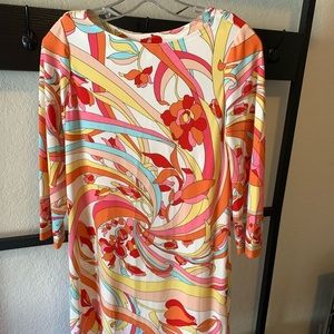 London Times tropical print dress